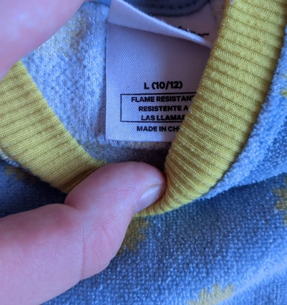 Kids Light Blue and Yellow  Pajama Set